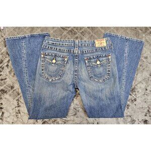 True Religion Blue Boot Cut Jeans